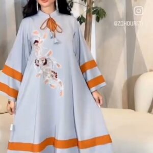 جلابية رمضانيه بتطريز يدوي