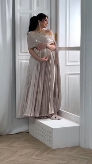 ⁦فساتين حوامل للسهرة⁩ - الصورة ⁦5⁩