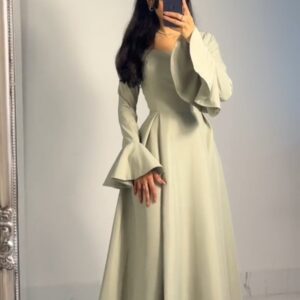 فساتين سهرة كم طويل