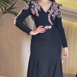 احلى فساتين سهرة لون أسود