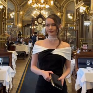 أجمل فستان سهرة اسود فخم وأنيق