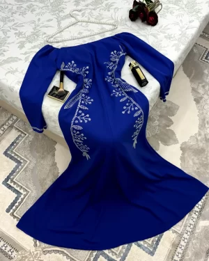 ⁦فساتين سهرة لون ازرق روعه⁩ - الصورة ⁦3⁩