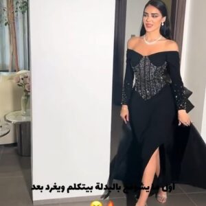 احلى فساتين سهرة لون أسود
