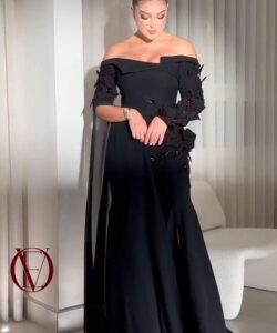 أجمل فساتين سهرة لون أسود