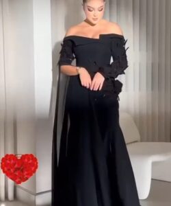 فساتين سهرة لون أسود فخم وانيق