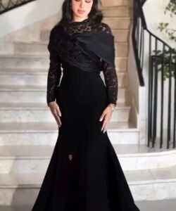 أجمل فستان سهرة لون أسود