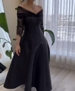 احلى فساتين السهرة باللون الأسود