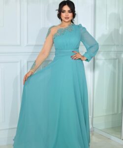 أجمل فساتين سهرة شيفون جورجت