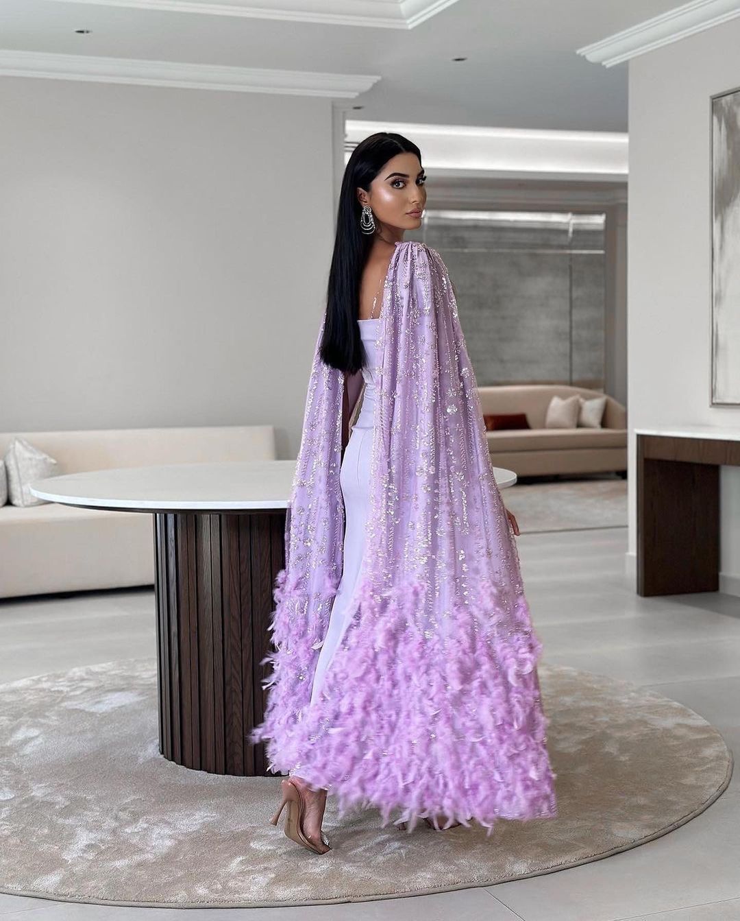 فستان سهرة لون موف روعه - الصورة 2