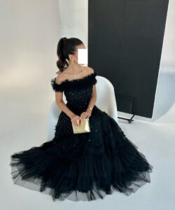 احلى فستان سهرة لون اسود