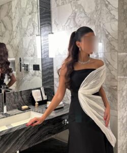 أجمل فستان سهرة لون أسود طويل