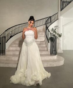 احلى فستان خطوبة طويل فخم وانيق