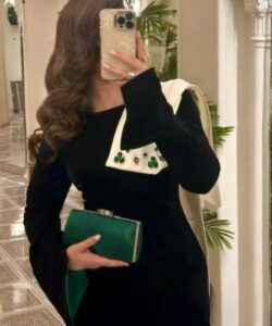 فستان سهرة أسود تحفه