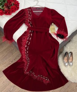 أجمل فستان سهرة خامة شموه