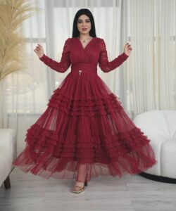 فستان سهرة تل روعه