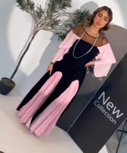 فستان سهرة كلوش فخم وانيق