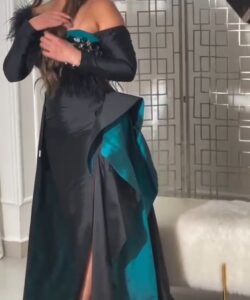 أجمل فستان سهرة لون اسود