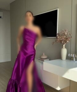 أجمل فستان سهرة لون فوشي