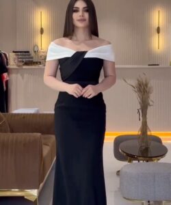 فستان سهرة ناعم روعه