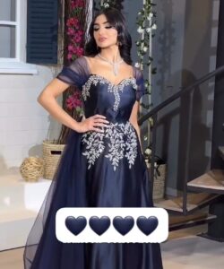 أجمل فستان سهرة انيق تل