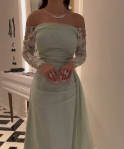 أجمل فساتين سهرة تل فخم وانيق