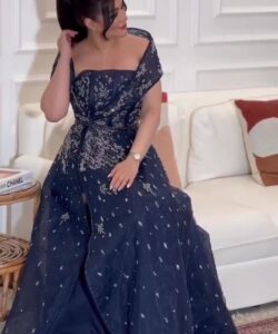 احلى فستان سهرة كحلي