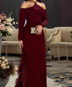 احلى فستان للسهرة كريب