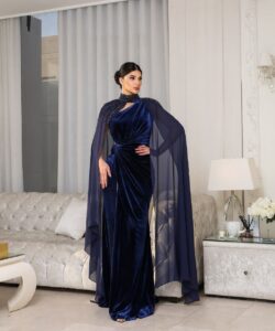 أجمل فستان سهرة مخمل