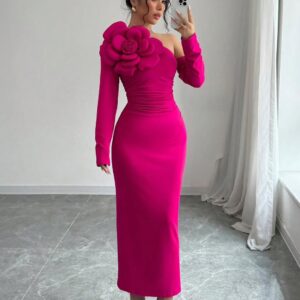 فساتين سهرة فوشيا فخمة وانيقه