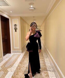 فساتين سهرة مخمل روعه