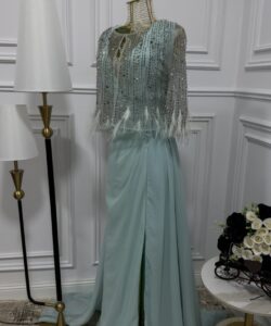 فستان سهرة ناعمه روعه