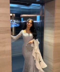 فستان سهرة دانتيل أنيق