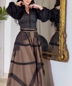 أجمل فساتين سهرة طويلة دانتيل