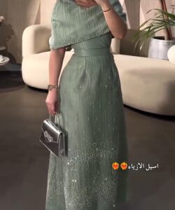 أجمل فستان سهرة مكيادو