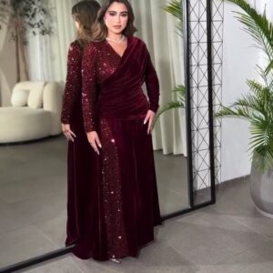 احلى فستان سهرة مخمل