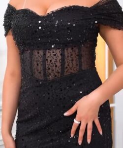 أجمل فستان سهرة ترتر