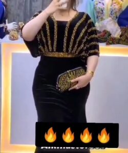 أجمل فستان سهرة مخمل فخمة