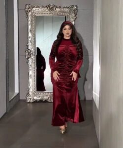 احلى فستان سهرة مخمل