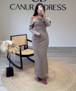 فستان سهرة فخم وأنيق