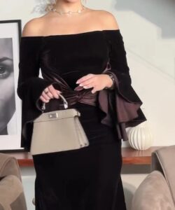 أجمل فساتين سهرة مخمل