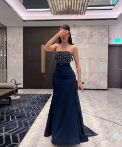 فساتين سهرة بذيل طويل