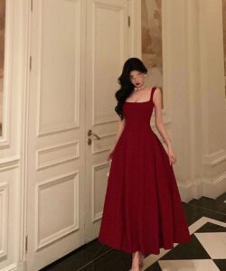 احلى فستان سهرة لون احمر