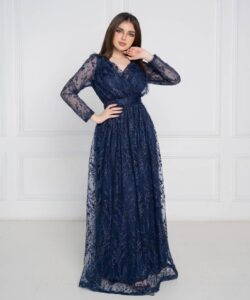 احلى فستان سهرة تل مطرز