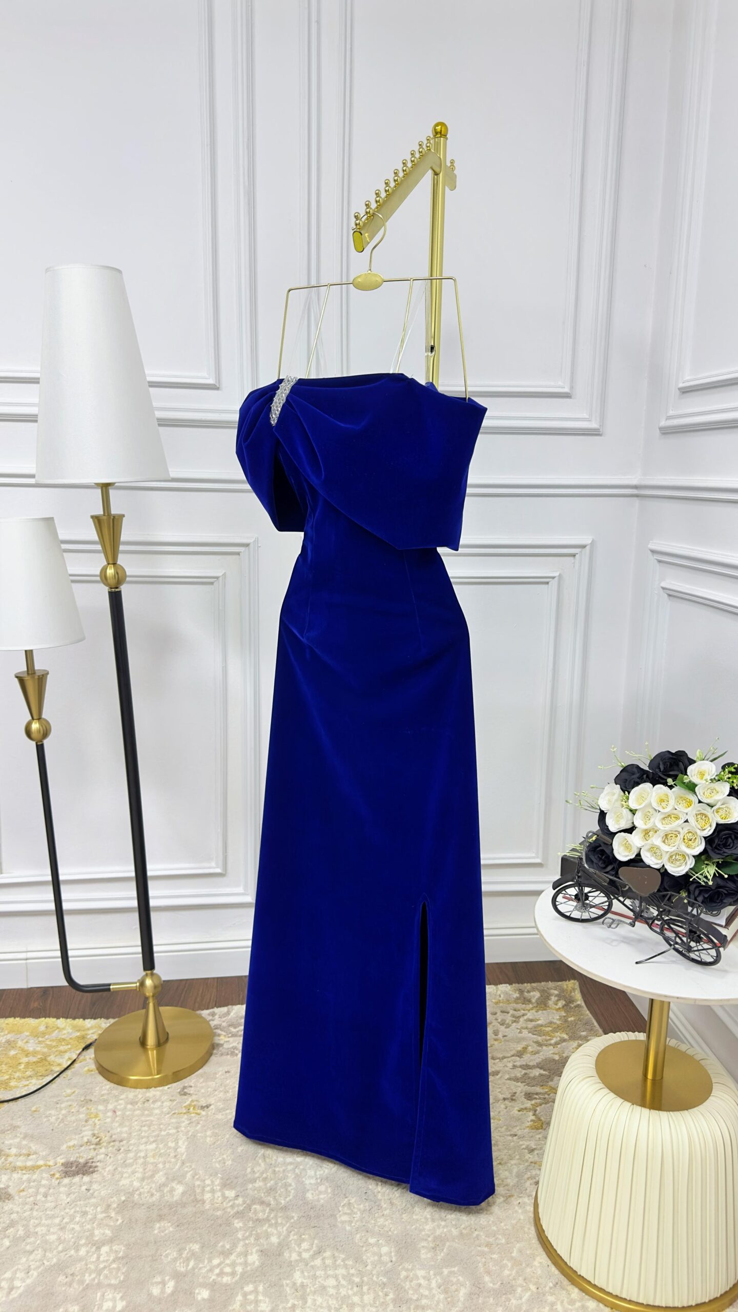 افخم فستان سهرة شتوي جوخ - الصورة 2