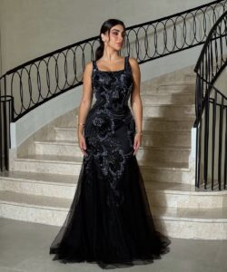 فساتين سهرة بدون أكمام روعه