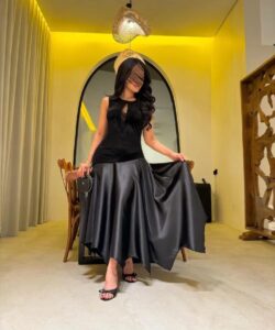 فستان سهرة مخمل روعه