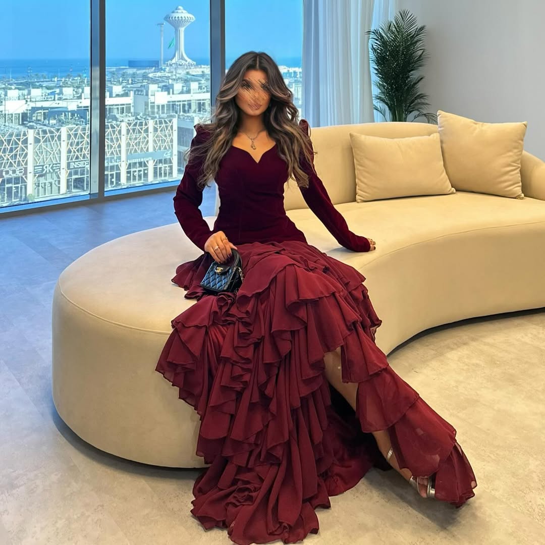 فساتين سهرة جوخ فخم وانيق