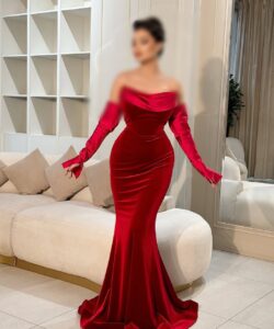 احلى فستان سهرة مخمل