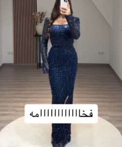 فستان سهرة ترتر فخم وانيق