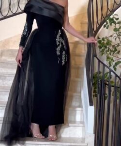 أجمل فساتين سهرة لون أسود